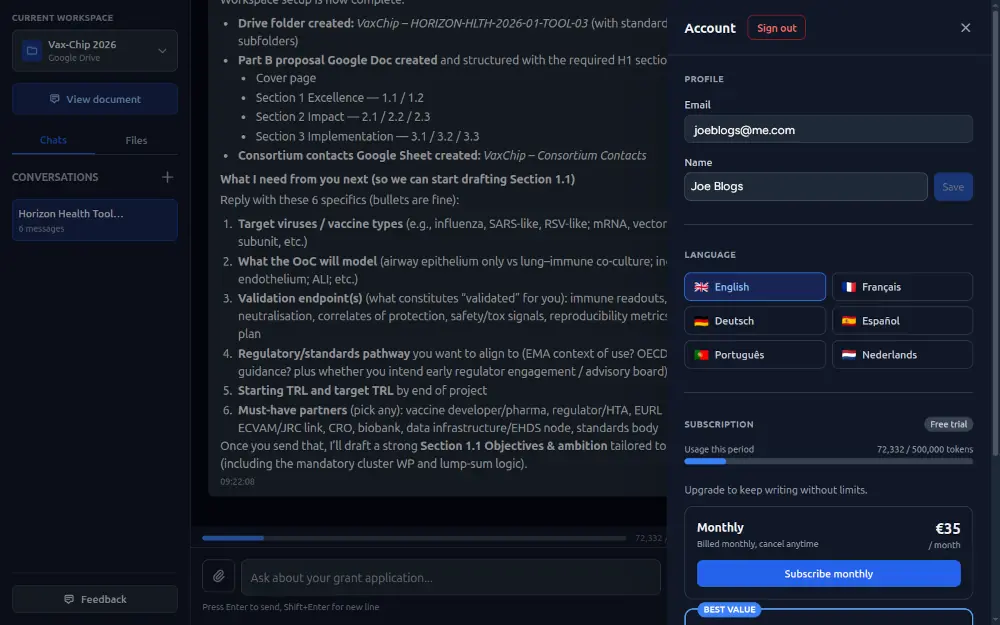 Account & Subscription Management