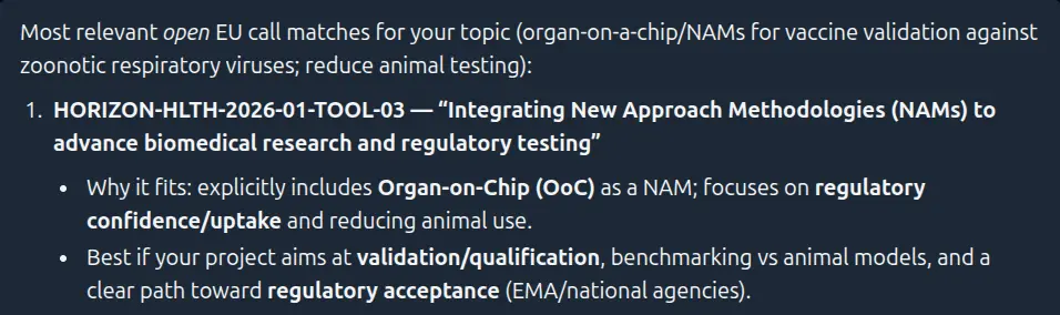 Choosing a Grant Call